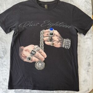 Rings Tee Urban Streetwear Style T-Shirt Graphic, Print, Short Sleeve Size S